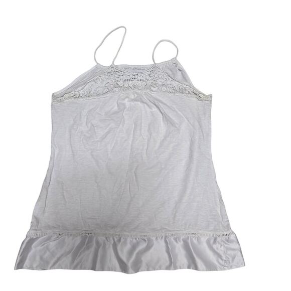 Zara Collection women's crochet satin trim sundress white Size Med beachy Boho - Picture 8 of 10